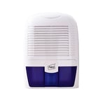 Dehumidifier White 1.5L Portable Compact Removes Moisture Home Office Air