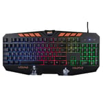 Konix Naruto Shippuden Clavier Gaming Filaire à Membrane AZERTY - Anti-ghosting - Câble 1,7 m - Motif Naruto et Sasuke