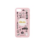 VAMVAM Pink iPhone 7, iPhone 8 and iPhone SE case with illustrations of iconic London landmarks by Lovely Streets