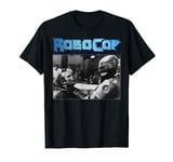 RoboCop And Clarence Boddicker Portrait Logo T-Shirt