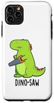 Coque pour iPhone 11 Pro Max Dino-saw Jeu de mots drôle dinosaure