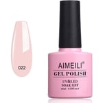 UV LED Gel Polish Avtagbar Gel Nagellack Gel Nagellack - Clear Rose Nude 10ml