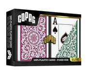 1546 Elite Poker size - Jumbo index playing cards double deck Burgundy/Green