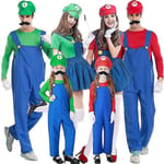 Super Mario Costume Halloween Christmas Party Plumber Br Costume_y_1