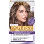 Excellence Cool Creme hårfärgningsmedel 7.11 Ultra Ash Blond