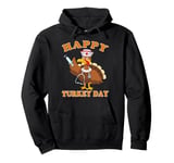 Happy Turkey Day Nurse Funny Nurse Turkey Thanksgiving Day Pullover Hoodie