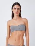 John Lewis St Tropez Twist Bandeau Bikini Top, Navy