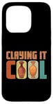 Coque pour iPhone 15 Pro Pottery Claying It Cool Machine à poterie