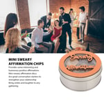 ⊹ 22Pcs Mini Sweary Affirmation Discs Funny Inspirational Statement Chips Kit