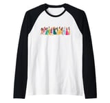 Disney Princess A Dozen Magical Friends Group Lineup Raglan Baseball Tee