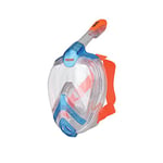 Seac Unica MD Seac Unica MD, Masque de Plongée Faciale pour le Snorkeling pour Enfants (10+), Jeunes et Petits Visages, Masque Intégral avec Vision à 180 ° Bleu Orange S/M