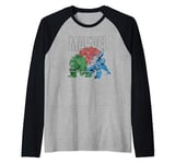 Marvel Trio Hulk Iron Man Spider-Man Raglan Baseball Tee