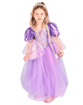 Den Goda Fen - Princess Dress w. Braid - Purple (110-116 cm) (F66622)