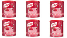 6 x SlimFast Strawberry Meal Replacement Shake for Weight Los Balance Diet 365g