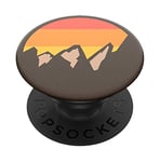 PopSockets PopGrip - Support et Grip pour Smartphone et Tablette avec Un Top Interchangeable - Peaks Red