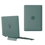 MacBook Air 13 M3 / Air 13 M2 (2024/2022) - Hard cover til front og bagside med Kickstand - Midnatsgrøn