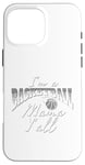 Coque pour iPhone 16 Pro Max Southern Moms Cadeau de basket-ball fantaisie pour femme Gris et blanc