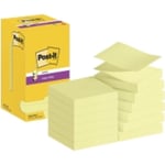 Post-it Super Sticky Z-Notes, gul, 76 x 76 mm, 12 st.