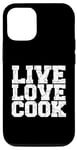 Coque pour iPhone 14 Live Kitchen Love Cook Toque de chef 5 étoiles Cuisine