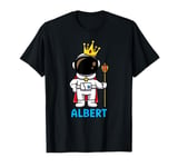 ALBERT Name Personalized Astronaut Birthday King T-Shirt