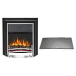 Dimplex Detroit Deluxe Freestanding Electric Fire 2kW With Hearth Pad Bundle