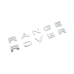 Range Rover Matt Silver Bokstäver Emblem Emblem Fram Eller Bak För Vogue Sport Evoque