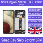 Samsung Galaxy A12 Nacho 2021 SM-A127 LCD Screen Display Touch Digitizer W Frame