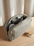 Bedfolk Organic Cotton Quilted Wash Bag