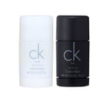 Calvin Klein 2-pack Ck One + Be Deostick 75ml Svart