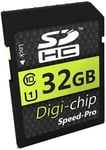 Carte Mémoires Digi Chip Sdhc, Class 10, 32 Go Pour Caméras Numériques Canon Eos 1300D, Eos 800, Eos M10, Powershot G5 X Et Powershot G9 X