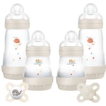 Mam Set Colours Of Nature Feed & Soothe Baby Bottle + Soother Gift Set New