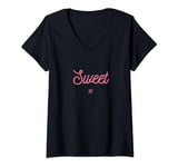 Womens Sweet 16th birthday Girls my super sweet 16 sweet-sixteen V-Neck T-Shirt