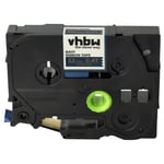 vhbw 1x Ruban textile compatible avec Brother PT P750TDI, P900W, P950NW, P750W, P900, P900NW imprimante d'étiquettes 12mm Or sur Bleu marine