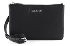 Calvin Klein Sac Bandoulière Femme Ck Must Ew Xbody Petit Modèle, Noir (Ck Black), Taille Standard