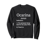 Ocarina Players / Ocarina Beginner / Funny Fake Definition Sweatshirt