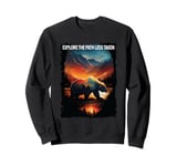 Explore The Path Less Taken bear hiking camping mountains Sweatshirt