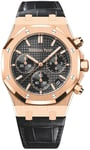 Audemars Piguet 26240OR.OO.D002CR.01 Royal Oak Musta/Nahka Ø41 mm