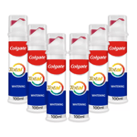 6 x 100ml Colgate Total Whitening White Pump Action Toothpaste