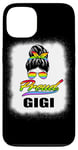 Coque pour iPhone 13 Fier Gigi Grandma Messy Bun LGBT Arc-en-ciel LGBTQ Pride