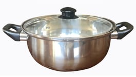 Friteuse inox avec panier et couvercle ° 26 cm tous feux dont induction BAUMALU