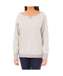 Tommy Hilfiger Womens Long-sleeved boat neck sweatshirt 1487903217 woman - Grey - Size Medium