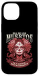 Coque pour iPhone 14 De los Muertos Spritis Jour des morts Crâne Femme