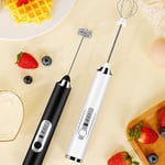 Electric Milk Frother Whisk USB Coffee Blender Food Bake Blender White I3N32825