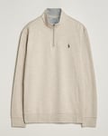 Polo Ralph Lauren Double Knit Half-Zip Sweater Tuscan Beige Heather