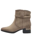 Jana Bottines à Talon pour Femme 8-25375-43 Botte Tendance, Suédine Taupe, 38 EU Large