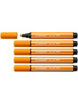 STABILO Pen 68 MAX - Felt-tip pen with thick chisel tip - Orange