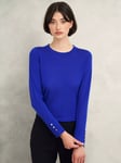 Hobbs Penny Merino Wool Jumper, Blue