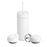 840228804833 Fellow Carter thermal mug set + 3 caps white matt 473 ml FELLOW