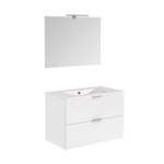 Meuble sous-vasque 80 cm blanc EURO PACK