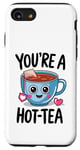 Coque pour iPhone SE (2020) / 7 / 8 Jeu de mots amusant pour la Saint-Valentin You're a Hot Tea